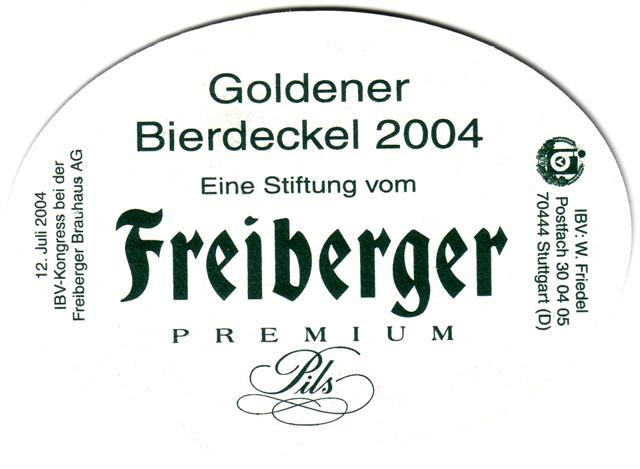 freiberg fg-sn freiberger so viel 2b (oval190-goldener bierdeckel 2004-grn) 